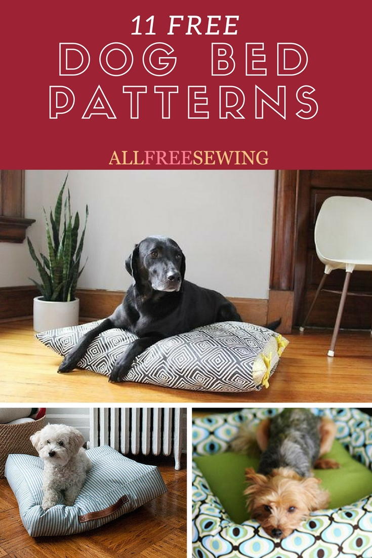 10 Free Dog Bed Patterns (Printable Patterns and More 10 Free Dog Bed Patterns (Printable Patterns and More