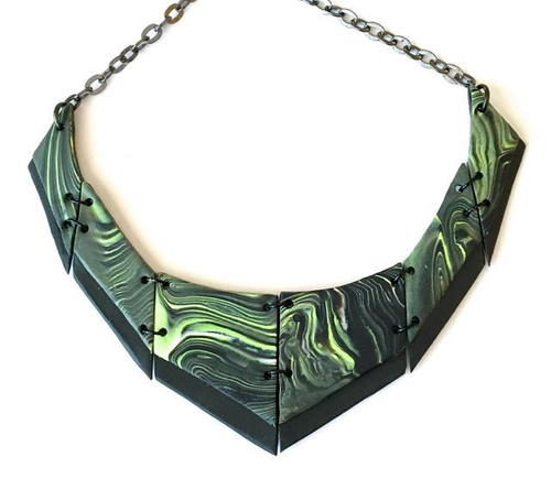 Pistachio Clay Necklace