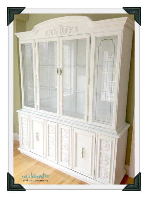 Chalked Paint Hutch and Buffet