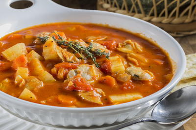 Authentic Manhattan Clam Chowder MrFood com Authentic Manhattan Clam Chowder MrFood com