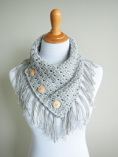 quickly to crochet how Crochet Cowl Pattern Buttoned Breezy AllFreeCrochet.com Easy quickly to crochet how Crochet Cowl Pattern Buttoned Breezy AllFreeCrochet.com Easy