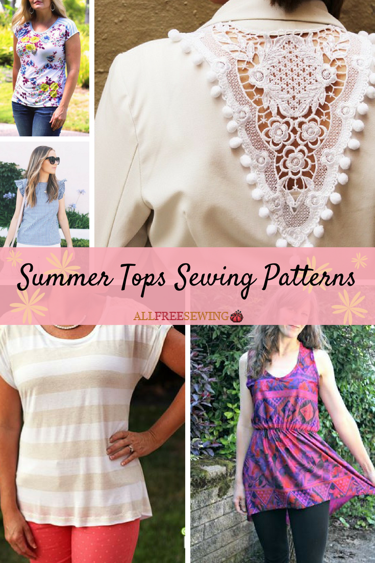 28+ Summer Tops Sewing Patterns | AllFreeSewing.com