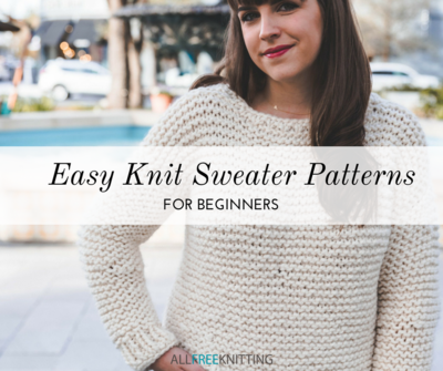 free easy knit sweater patterns menstrual for beginners