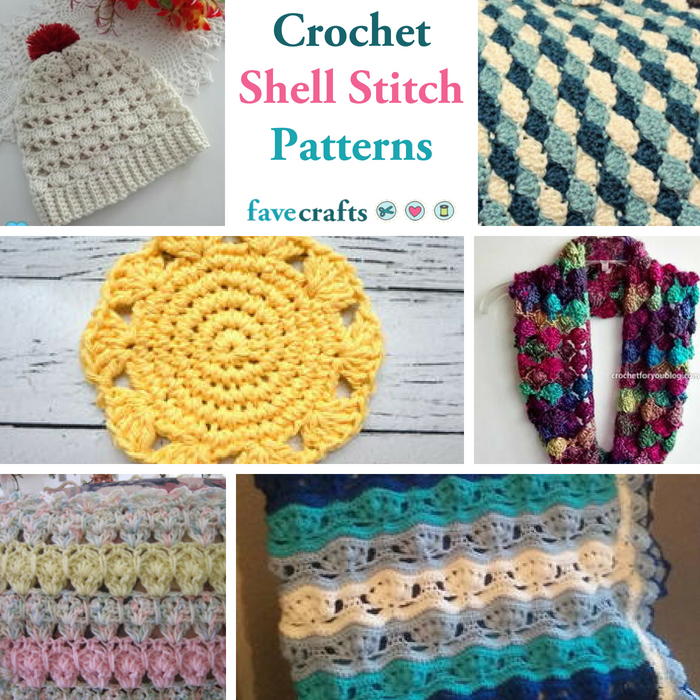 31 Crochet Shell Stitch Patterns You'll Love | FaveCrafts.com