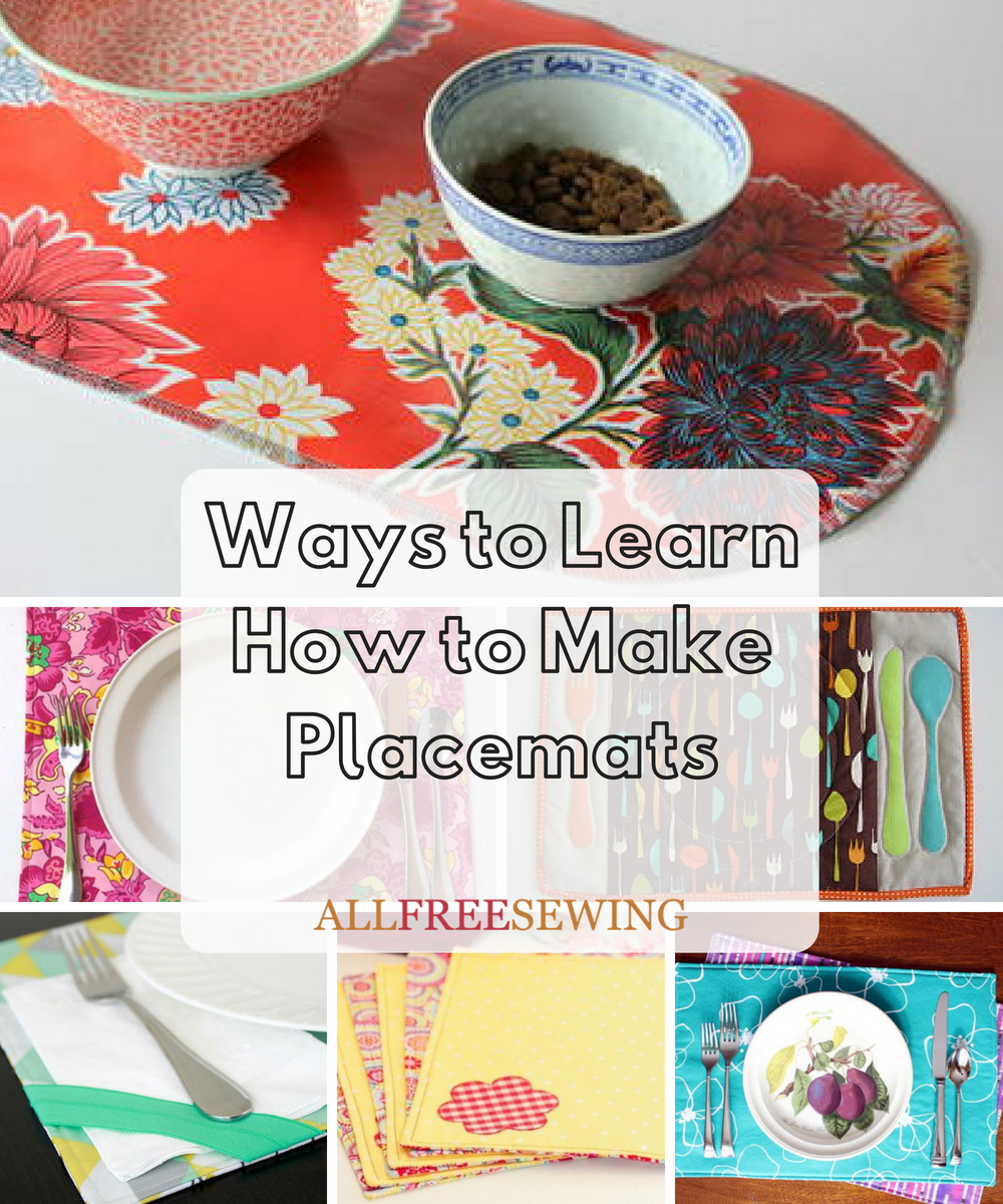 19 Ways to Learn How to Make Placemats