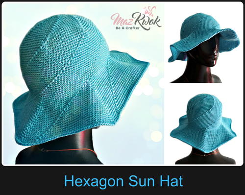 Crochet Hexagon Sun Hat Link