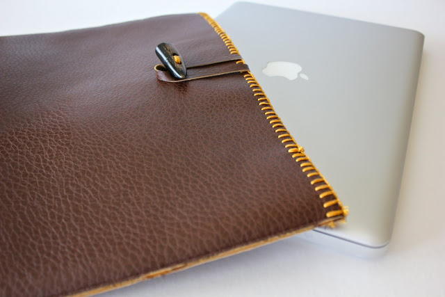 Leather Laptop Case | AllFreeSewing.com
