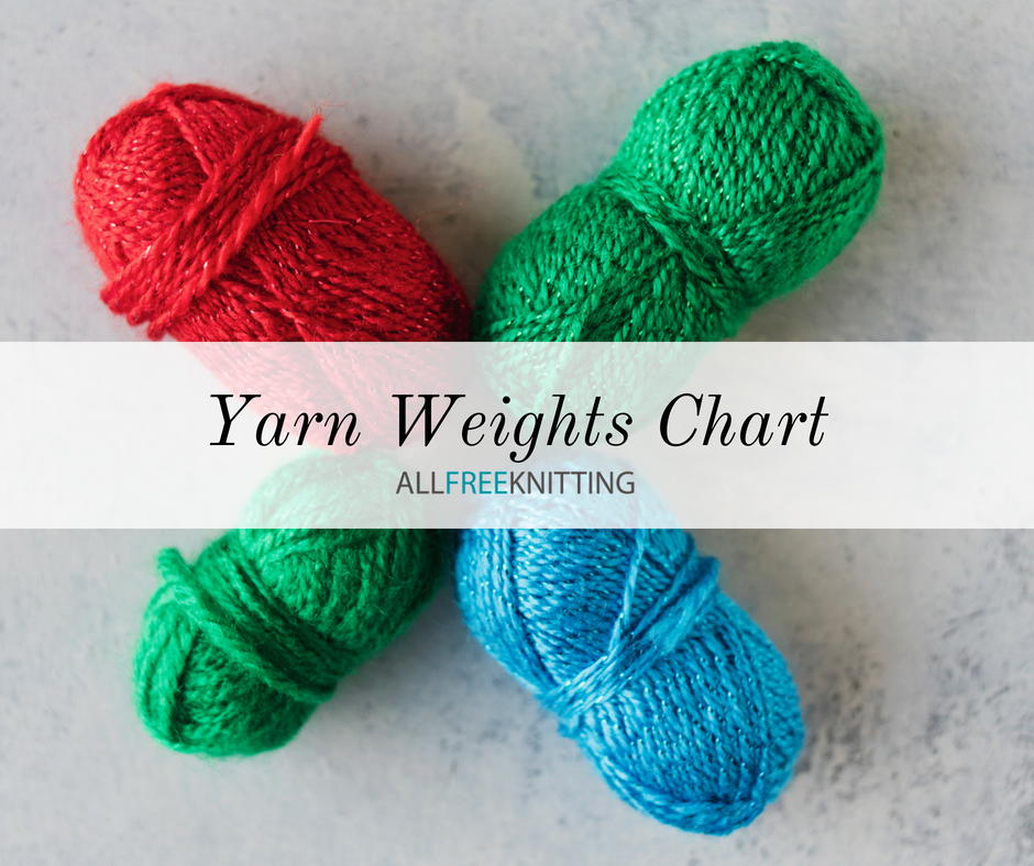 Free Printable Yarn Weight Chart