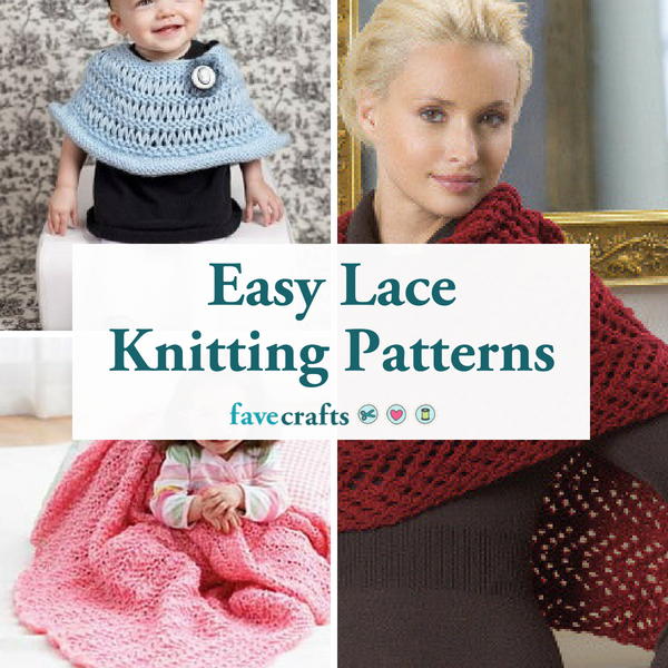 21 Easy Lace Knitting Patterns + 6 New Tutorials