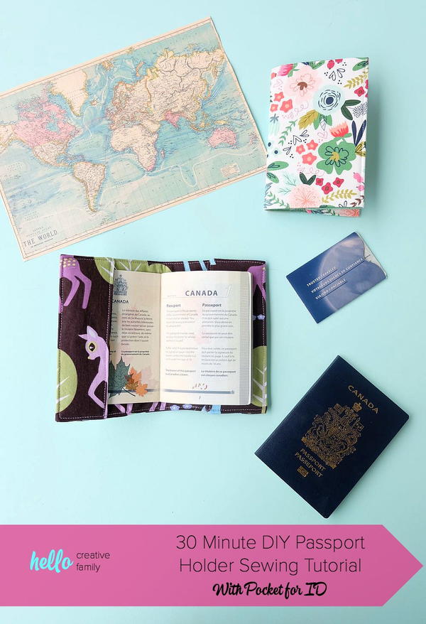Easy DIY Passport Holder Easy DIY Passport Holder