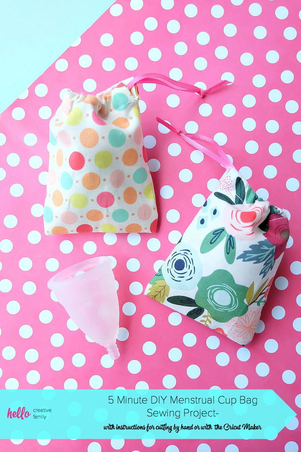 DIY Menstrual Cup Bag DIY Menstrual Cup Bag