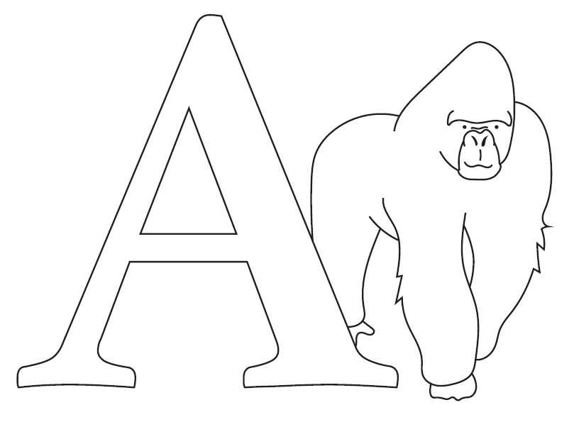 Free Alphabet Coloring Pages PDF | FaveCrafts.com