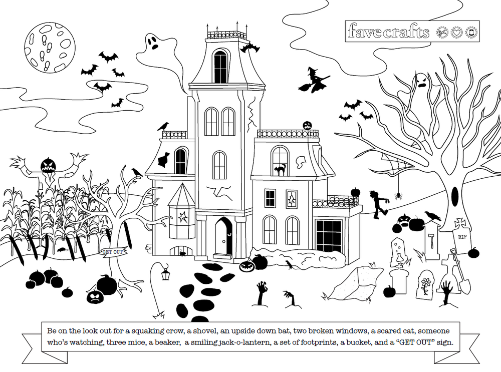 Halloween Free Printable Hidden Picture for Adults ...