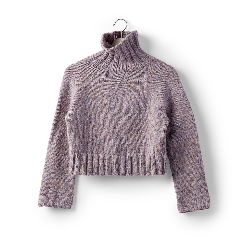 Dusty Lilac Knit Turtleneck Pattern